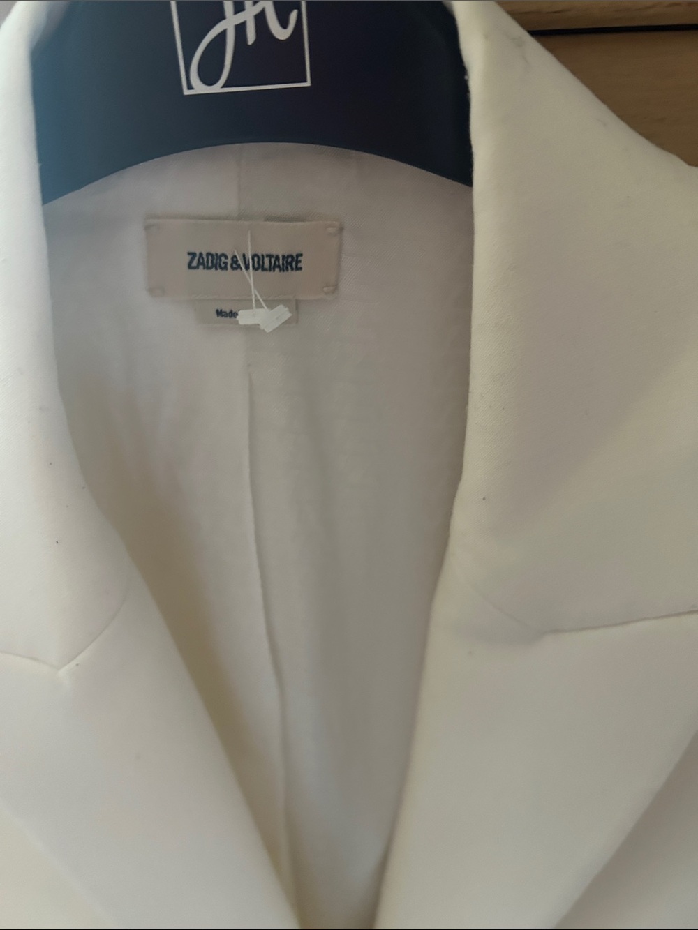 Zadig & Voltaire Cream Single-Breasted Blazer - Picture 2 of 4